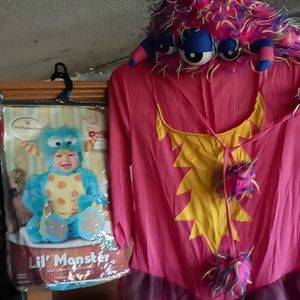 Lil monster and Mama Monster Halloween costume